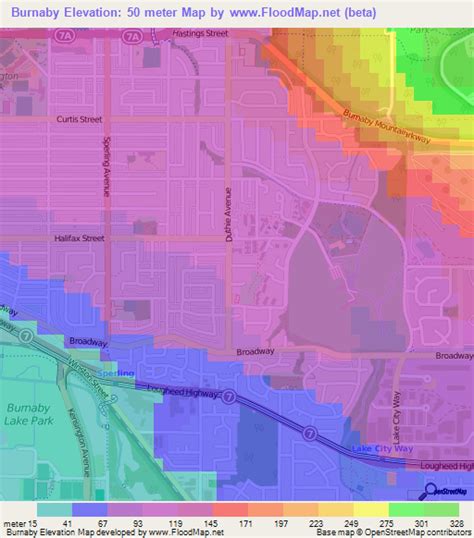 city of burnaby maps|Elevation of Burnaby,Canada Elevation Map, Topo, Contour.